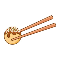 Takoyaki Food Illustration