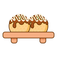 Takoyaki Food Illustration