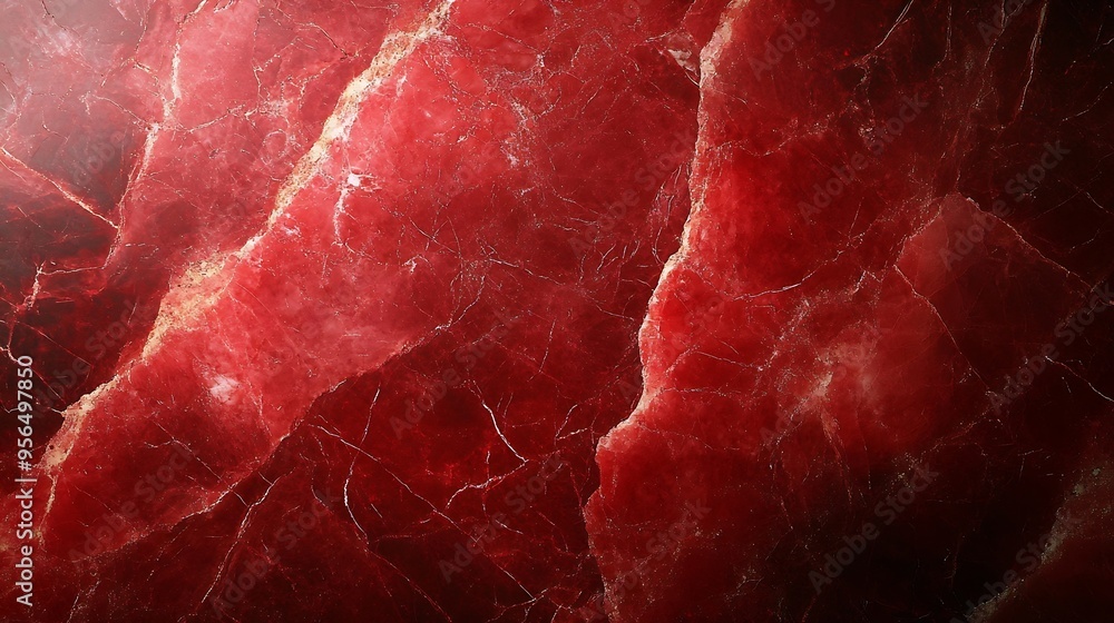 Poster red marble pattern texture use as background with blank space for design red brown marble texture for luxury concept background abstract marble texture natural patterns for design red  : Generative AI