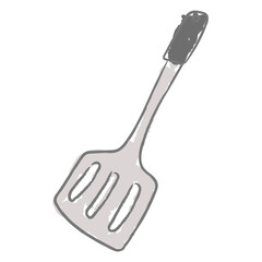 Doodle kitchen spatula design element