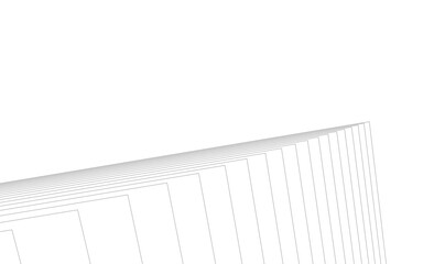 Abstract architectural drawing vector illustration