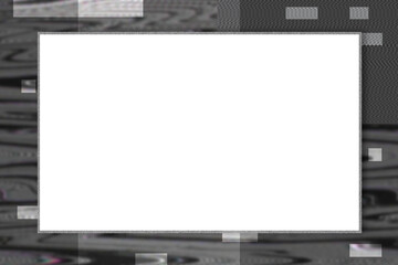 Rectangle frame png glitch effect