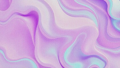 Colorful abstract liquid or fluid holo background with grainy noise effect abstract purple and blue fluid shapes against a light background