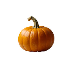 A pumpkin Isolated on a transparent background. Ai generative
