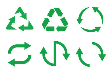 recycling symbol icons design