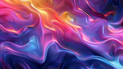 Obraz premium Abstract Background with Flowing Vibrant Colors and Glowing Lines
