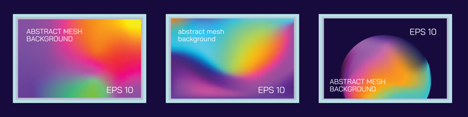 Gradient Vibrant Color Background Bundle