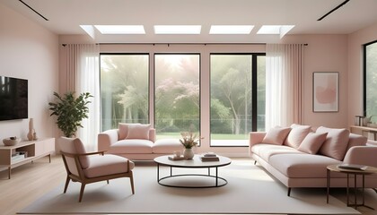 Fototapeta premium Photo interior modern design room 3d illustration