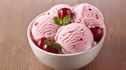 Cherry And Strawberry Ice Cream