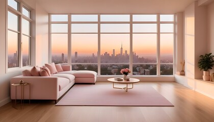 Photo interior modern design room 3d illustration