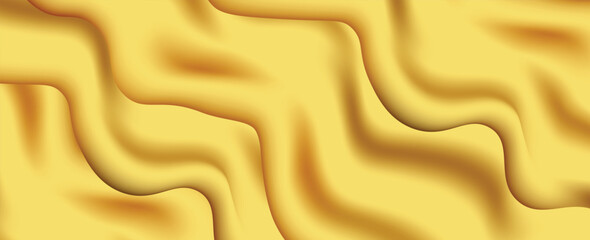 Obraz premium Close-up texture of natural gold silk. Light Golden fabric smooth texture surface background. Smooth elegant gold silk in Sepia toned. Texture, background, pattern, template. 3D vector