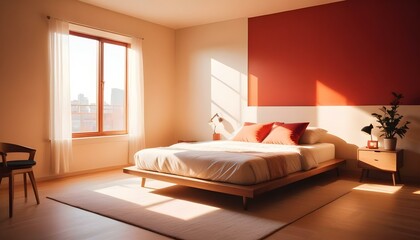 Photo interior modern design room 3d illustration