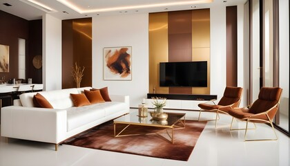 Photo interior modern design room 3d illustration