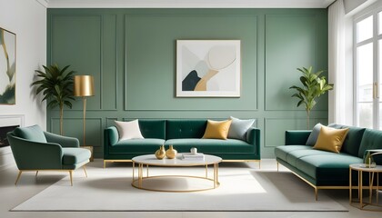 Photo interior modern design room 3d illustration