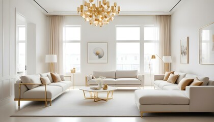 Fototapeta premium Photo interior modern design room 3d illustration