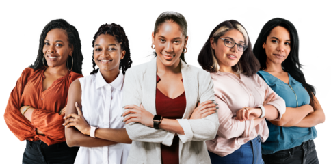 Successful business women png sticker, transparent background