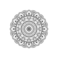 Simple mandala design for coloring. beautiful mandala art for coloring book, mandala design mandala pattern design with hand drawn.
