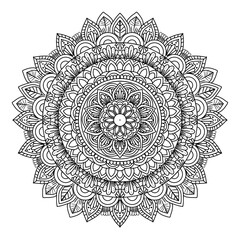 Simple mandala design for coloring. beautiful mandala art for coloring book, mandala design mandala pattern design with hand drawn.