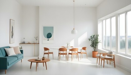 Photo interior modern design room 3d illustration