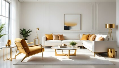 Photo interior modern design room 3d illustration