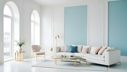 Photo interior modern design room 3d illustration