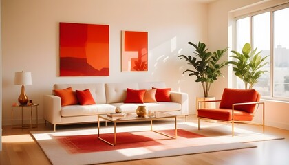 Photo interior modern design room 3d illustration