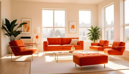 Photo interior modern design room 3d illustration