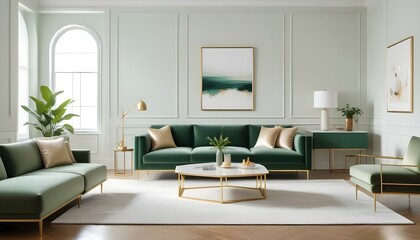 Photo interior modern design room 3d illustration