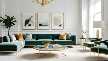 Photo interior modern design room 3d illustration