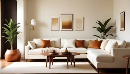 Fototapeta premium Photo interior modern design room 3d illustration