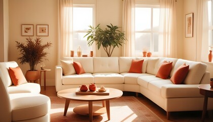 Obraz premium Photo interior modern design room 3d illustration
