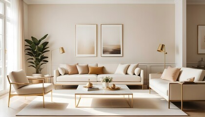 Fototapeta premium Photo interior modern design room 3d illustration