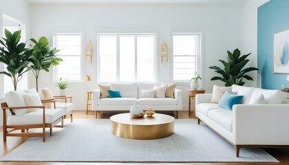 Fototapeta premium Photo interior modern design room 3d illustration