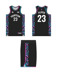 Basketball jersey template design, basketball uniform mockup design, vector sublimation sports apparel design, jersey basketball ideas.