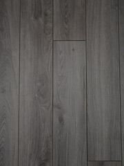 Close-up of Millennium Oak Grey Wood Flooring with Subtle Grain and Dark Finish