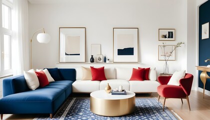 Photo interior modern design room 3d illustration