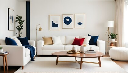 Photo interior modern design room 3d illustration