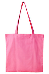 Png pink tote bag isolated sticker, transparent background