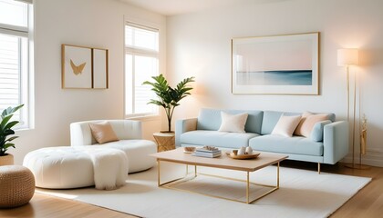 Photo interior modern design room 3d illustration