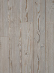 Fototapeta premium Close-up of Whitewashed Siberian Spruce Wood Flooring with Natural Grain Detail