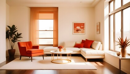 Photo interior modern design room 3d illustration