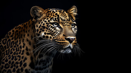 portrait of a leopard 