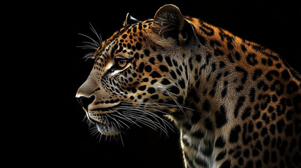 Obraz premium close up portrait of a leopard