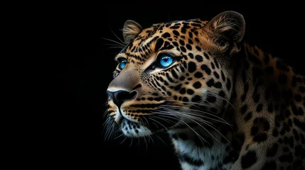  portrait of a leopard blue eye © Maria