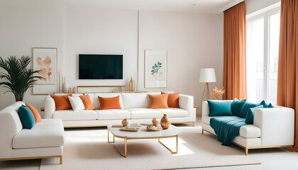 Photo interior modern design room 3d illustration