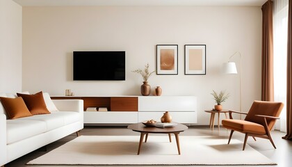 Photo interior modern design room 3d illustration