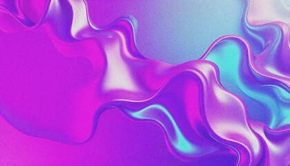 Colorful Iridescent Holographic Foil, Simulate holographic foil textures, with shiny vibrant, grainy noise effect texture abstract purple and blue fluid shapes against a light background