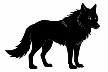 
Wolf silhouette, Wolf icon, Wolf Svg, Wolf vector illustration