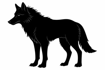 
Wolf silhouette, Wolf icon, Wolf Svg, Wolf vector illustration