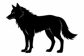 
Wolf silhouette, Wolf icon, Wolf Svg, Wolf vector illustration